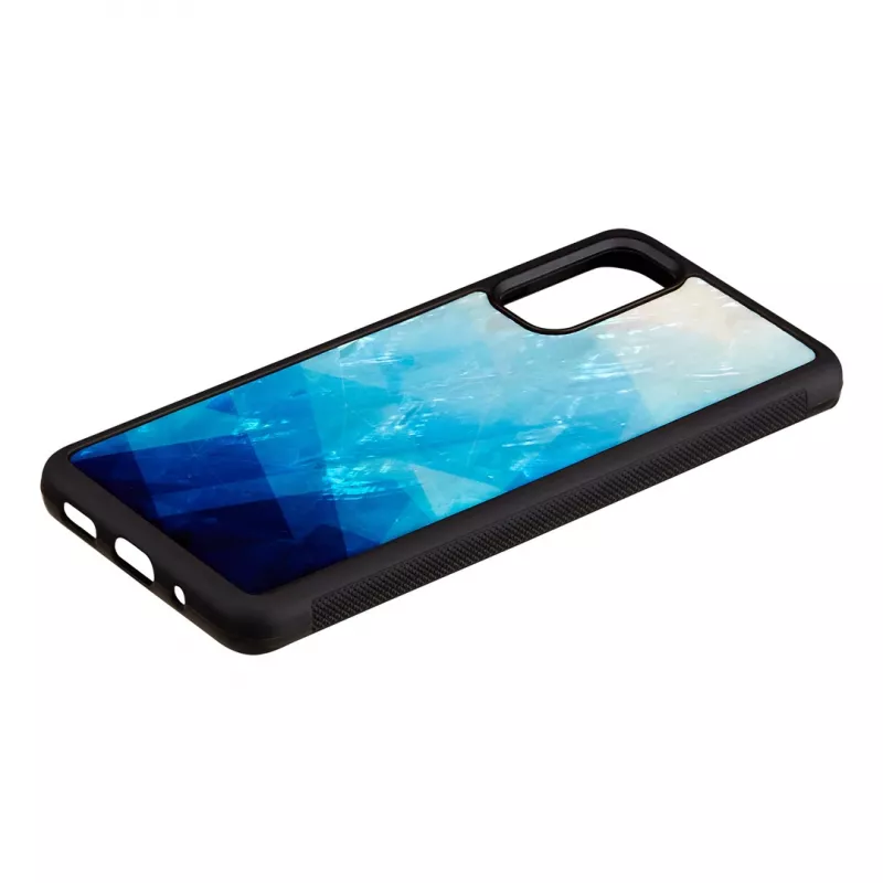 Hoes iKins voor Samsung Galaxy S20 — blue lake zwarte finish