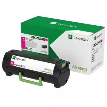 Lexmark 78C2UME toner-kit magenta ultra-high-capacity contract. 7K pagina's