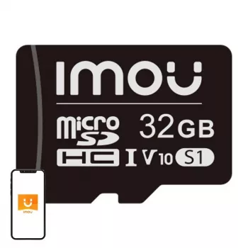 MicroSD-geheugenkaart IMOU ST2-32-S1 32 GB – klasse 10, 95 MB/s lezen, 25 MB/s schrijven, U1/V10