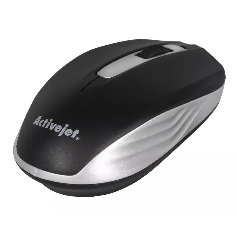 Draadloze muis ActiveJet AMY-313, RF-nano-ontvanger, optisch 1200 DPI, dubbelhandig, 3 knoppen, AA-batterij