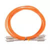 Glasvezelkabel Extralink EX.3692 — FTTH OM2 SC‑SC, 1 m, Vollduplex, rood