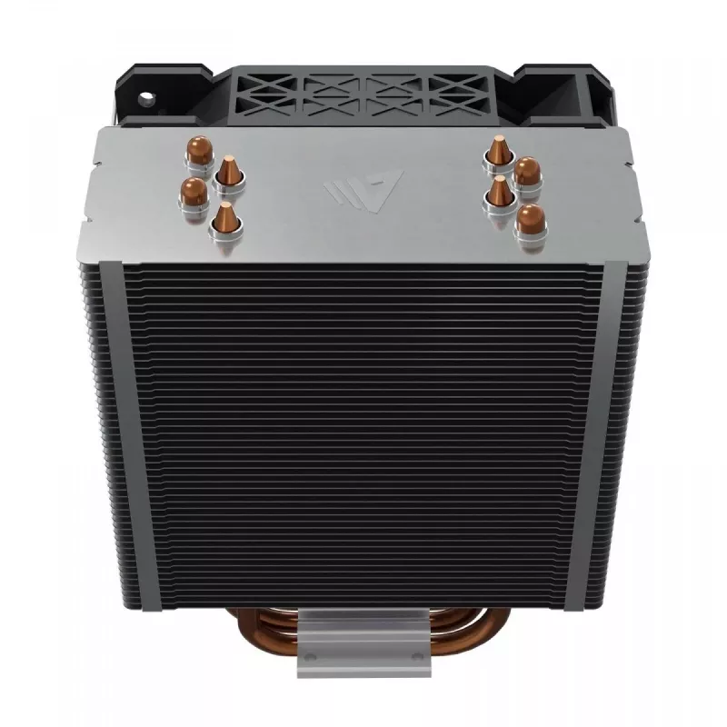 CPU-luchtkoeler SAVIO SAVGCOVORTEXX2ARGB met 4 heatpipes, 120-mm-ARGB-ventilator, zwart