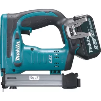 Accunietpistool DST221RTJ, 18 volt, elektrische nietpistool blauw/zwart, 2x lithium-ion-accu 5,0 Ah, in MAKPAC maat 2