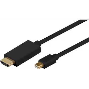 Microconnect MDPHDMI5B Videokabel-adapter 5 m Mini DisplayPort HDMI Type-A (standaard) zwart