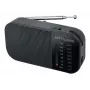 Draagbare radio Muse M-025 R — MW/FM, zwart, op batterijen, compact (32×130×70 mm)