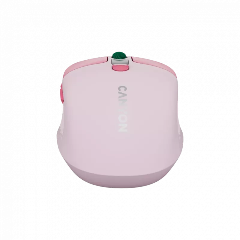 Canyon MW-26 - 2in1 draadloze optische muis Bluetooth / 2,4 GHz - stil - roze