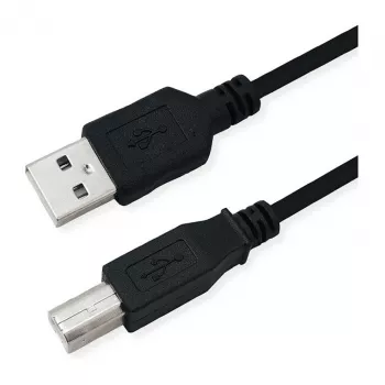 ROLINE RM USB 2.0 kabel, Type-A-B, zwart, 0,8 m
