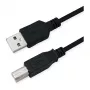 ROLINE RM USB 2.0 kabel, Type-A-B, zwart, 0,8 m