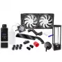Alphacool 11992 - waterkoeler - acetaal - acryl - aluminium - messing - koper - nikkel - roestvrij staal - zwart - transparant - 1/4 - 60 °C - 0,8 bar (11992)