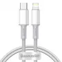 Baseus CATLGD-02 Lightning-kabel 1 m wit