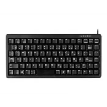 CHERRY Compact, combo (USB + PS/2), DE toetsenbord kantoor USB + PS/2 QWERTY zwart