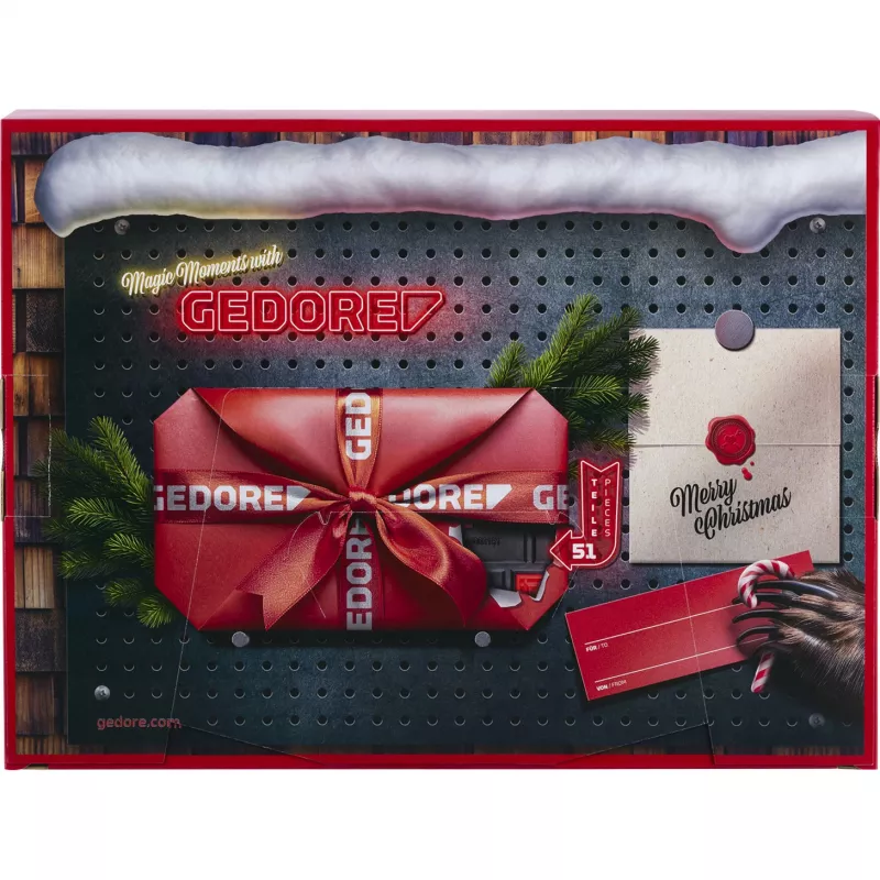 Adventskalender Gedore R33003151 2025 — gereedschapsthema kalender, gelimiteerde set