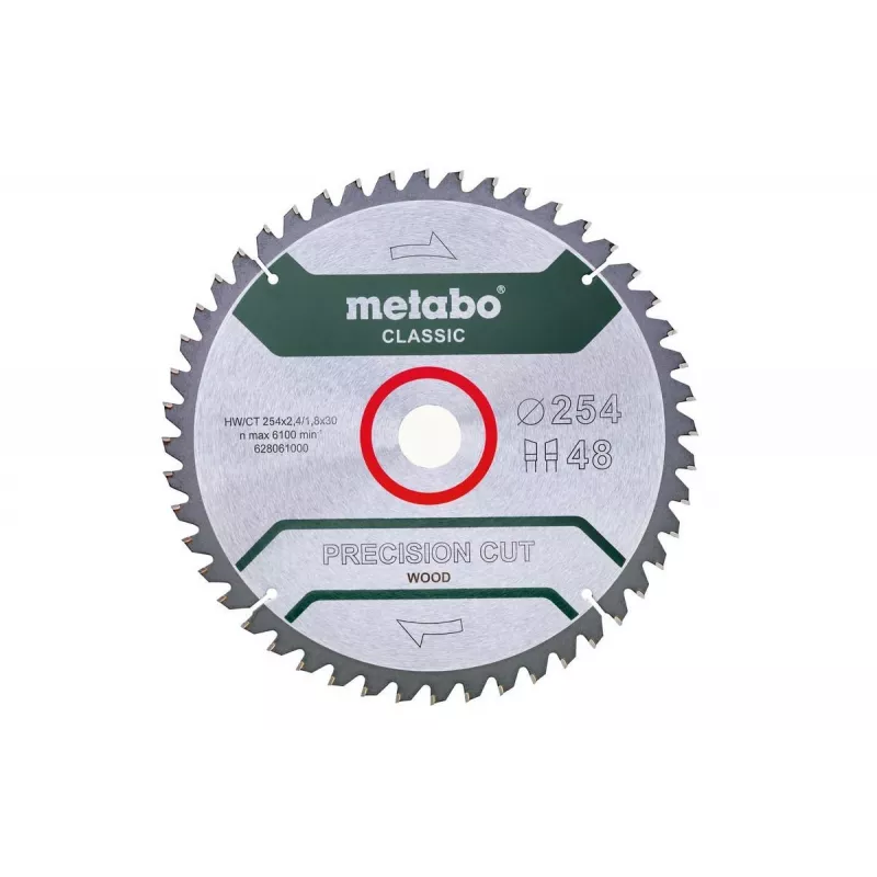 Cirkelzaagblad Metabo 628061000 25,4 cm