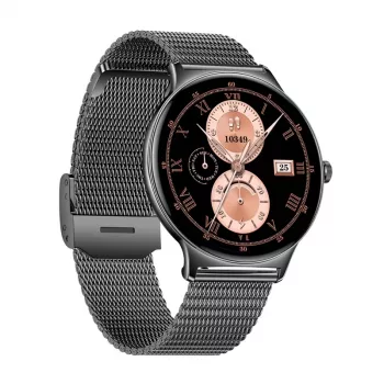 Smartwatch Colmi V89 Steel zwart met hartslagmeter, waterdicht