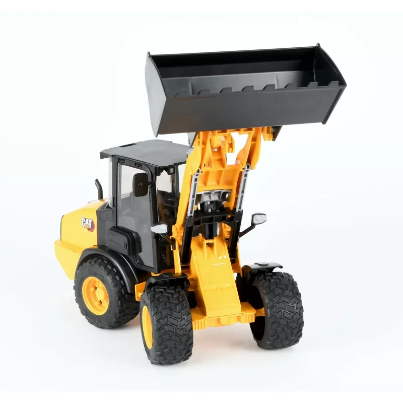 Bruder 02485 CAT compacte knikgestuurde wiellader, speelgoedmodelvoertuig, kunststof