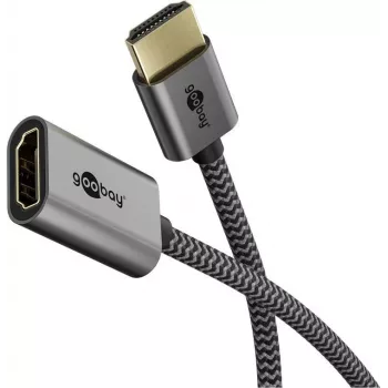 Ultra High-Speed HDMI-flexadapter, kabel zwart/goud