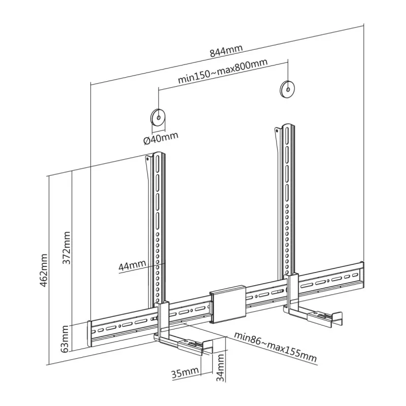Maclean MC-465 product zwart
