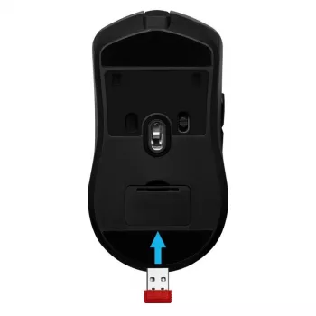 Draadloze gaming-muis DEFENDER Demon GM-534 RF, symmetrisch, 3200 DPI, 5 knoppen, 2,4 GHz USB-A nano-ontvanger