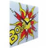 NeXtime klok 8173 Boom, 43x43 cm, wandklok, rood/geel/wit