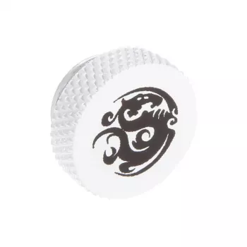 Computerkoelingaccessoire BitsPower BP-DWWP-C06 — messing constructie, wit oppervlak