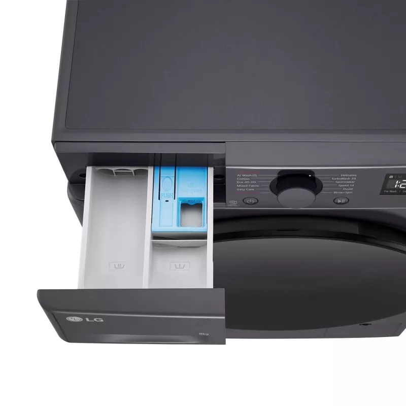 Wasmachine LG F2WR508S2M — frontlader, 8 kg, 1200 t/min, A…
