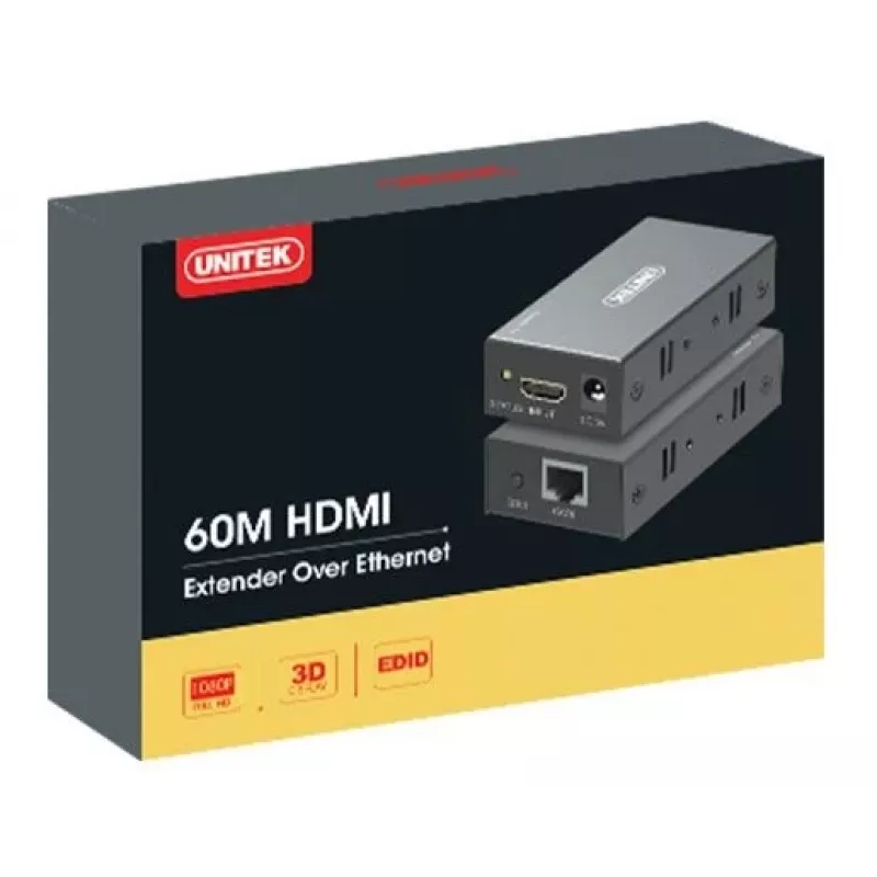 Unitek Extender HDMI over Ethernet, 60M, V100A