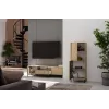 KAMARO 2DK smalle/GŁ eiken ARTISAN DISPLAY CABINET