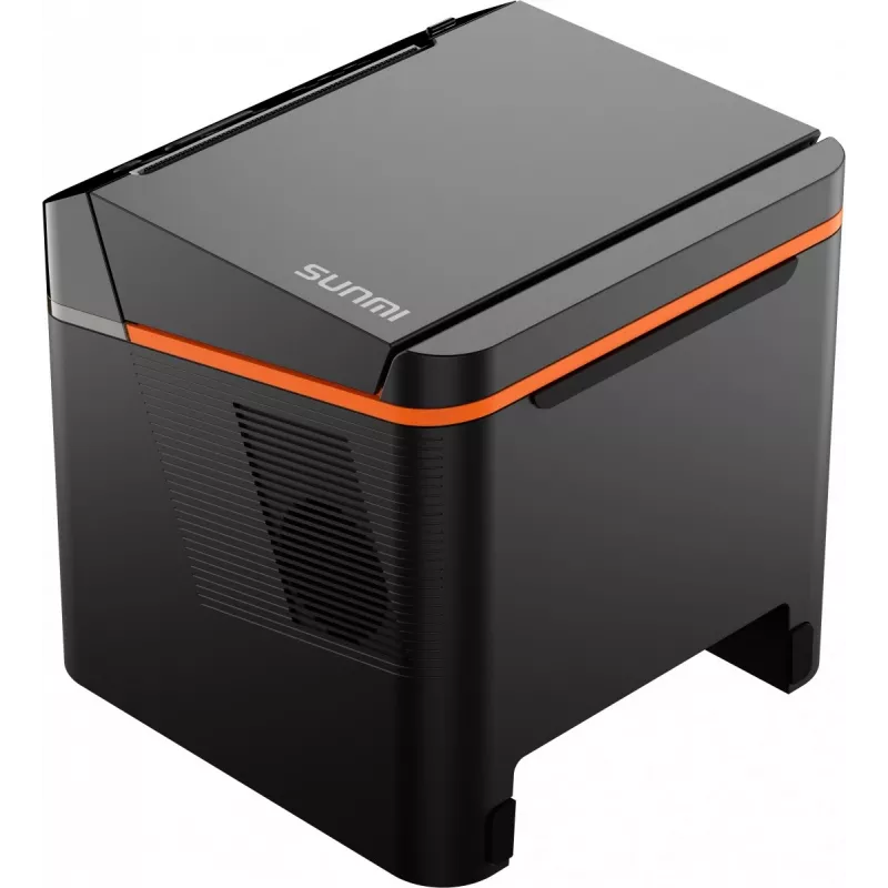 SUNMI C04020020 bonprinter 80 mm Kitchen Cloud Printer, thermisch, met snijmes, USB-C, Bluetooth, Ethernet, Wi-Fi, zwart