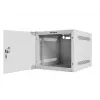 Lanberg WF10-2304-10S 10" wandrack-kast 4U, 280×310 mm, glazen deur, 20 kg, grijs (RAL 7035)