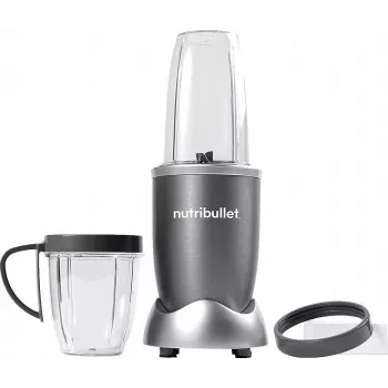Bekerblender NUTRIBULLET NB606B 600W, Tritan kan 0,7L, 6 messen, 1 snelheid, 500ml beker, grijs