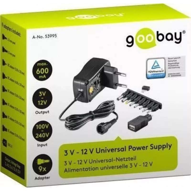 Qoltec Power Strip PDU Anti-Overload voor 19 RACK | 1U | 16A | 6xFRENCH | 2m