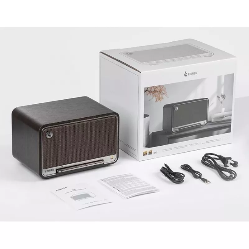 Edifier tafel draadloze luidspreker | D32 | 60 W | Bluetooth | zwart walnoot | draadloze verbinding