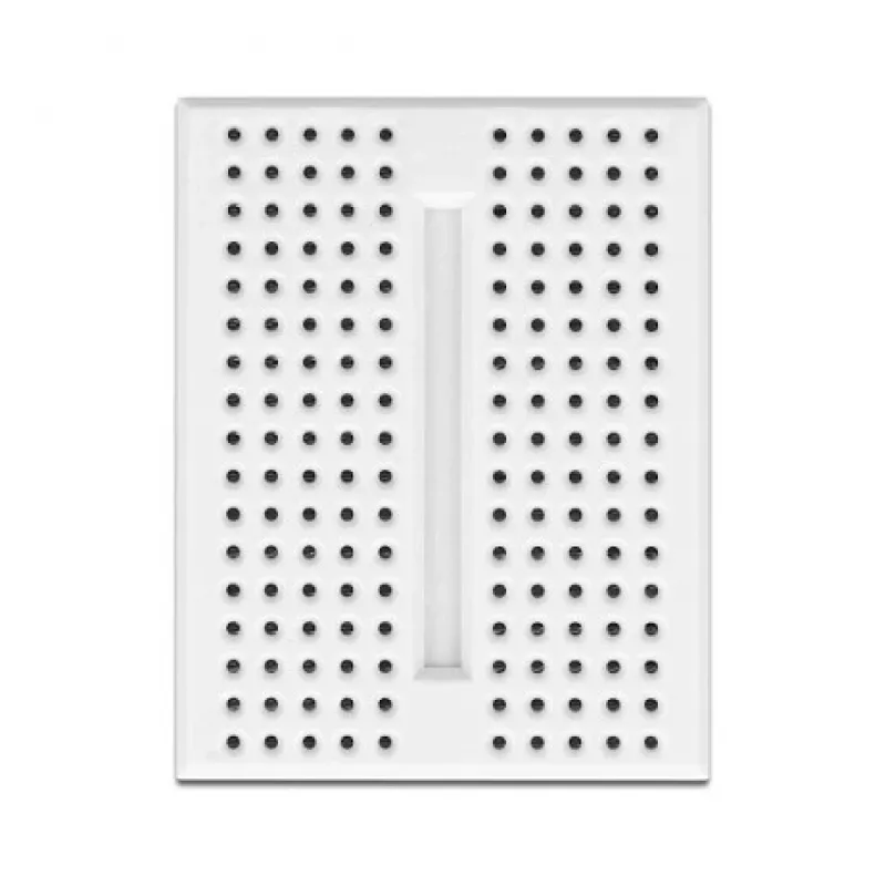 Breadboard DELOCK 18316 — soldeervrij prototyping-board, kunststof, 36×46×10 mm, wit