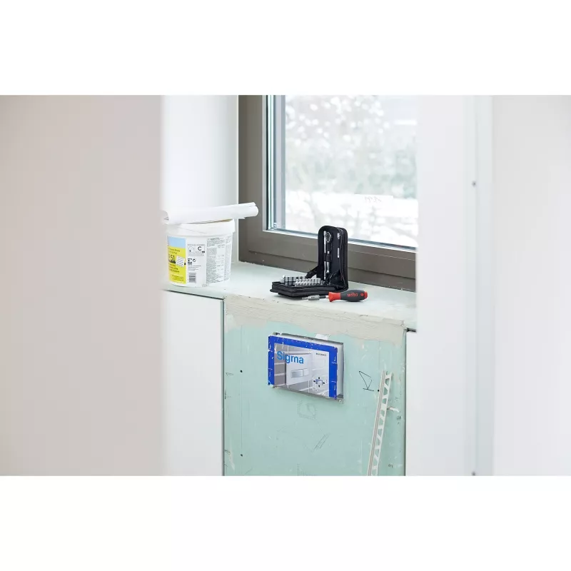 Wiha 44684 dop- en bitset 1/4 inch, 40-delig, in riemtas