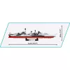 Constructiespeelgoed Cobi HMS Belfast model op schaal 1:300 COBI-4844, tentoonstellingsbouw van de historische lichte kruiser van de Royal Navy