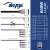 Akyga Classic AK-C1-600 ATX-voeding 600 W, 80 PLUS, actieve PFC, 120-mm-ventilator