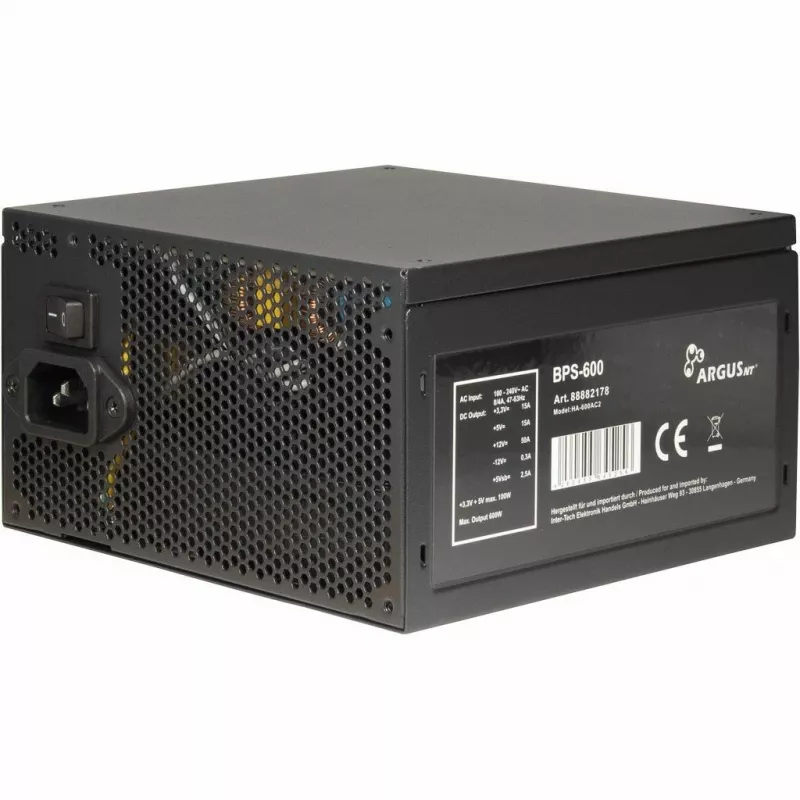 Voeding Inter-Tech Argus BPS-600 600 W