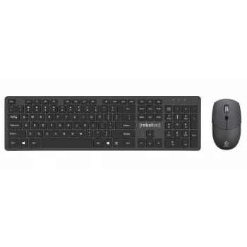 Rebeltec draadloze toetsenbord- en muisset