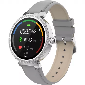 Denver SWC-342GR 3,05 cm (1,2 inch) IPS digitaal 240 x 240 pixel touchscreen zilver
