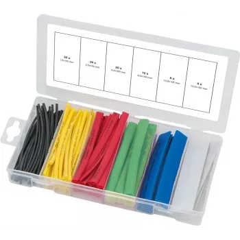Krimpkousenset KS Tools 970.0540 – 100 stuks, gesorteerde gekleurde maten