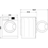 Wasmachine INDESIT MTWE81495WBPL 8 kg, 1400 t/min, energie-efficiëntieklasse B