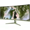 Gebogen computermonitor Arozzi Nova 34 inch (86,4 cm) 3440×1440 AZ-NO-34T2K165-FST groen