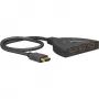 HDMI-omschakelbox 3 naar 1 (4K @ 60Hz), HDMI-switch (zwart, 55cm kabel)
