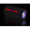 Draagbare stereoluidspreker TRACER Stripe zwart — 10 W RMS, Bluetooth/bedraad, USB-A & USB-C, MicroSD, ingebouwde accu (tot 5 uur)