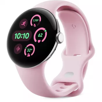 Google - horlogeband voor smartwatch - maat S - rozenkwarts - voor Pixel Watch 3 (GA06101-WW)