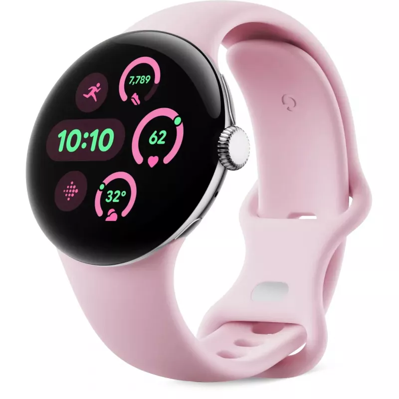Google - horlogeband voor smartwatch - maat S - rozenkwarts - voor Pixel Watch 3 (GA06101-WW)