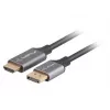 Lanberg CA-DPHD-20CU-0018-BK videokabel-adapter 1,8 m DisplayPort HDMI type A (standaard) zwart, zilver