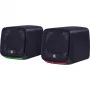Pc-luidspreker DEFENDER J3 2.0 6W LED USB, 2×3W RMS, 90–20000 Hz, 3,5 mm, zwart
