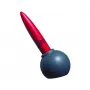 ViceVersa Inky 2-in-1 aardappelschiller en schraper met standaard, rood