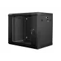 Wandmontage rack LANBERG 9U (600×450×507 mm) IP20, max. belasting 60 kg, zwart